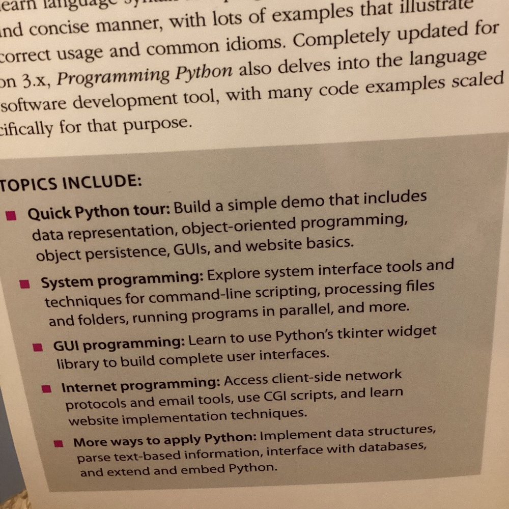 Programming Python: Powerful Object-Oriented Programming Mark Lutz book 4th - Picture 3 of 6